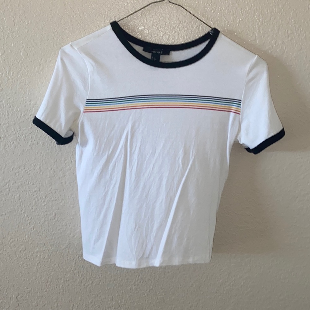 White crop top